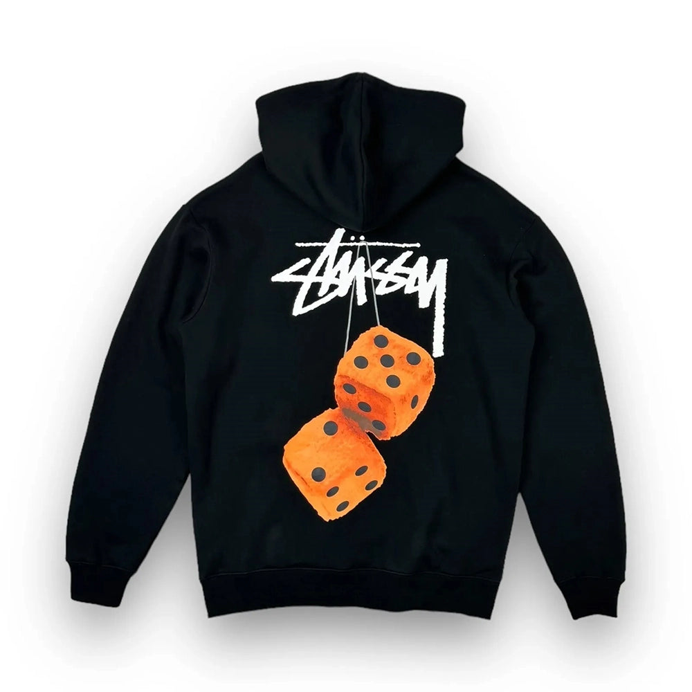 Dice Slim Fit Black Hoodie