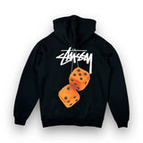 Dice Slim Fit Black Hoodie