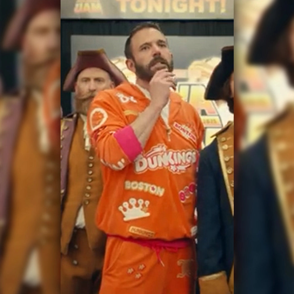 Ben Affleck DunKings Orange Tracksuit