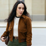 Superman Rachel Brosnahan Brown Jacket