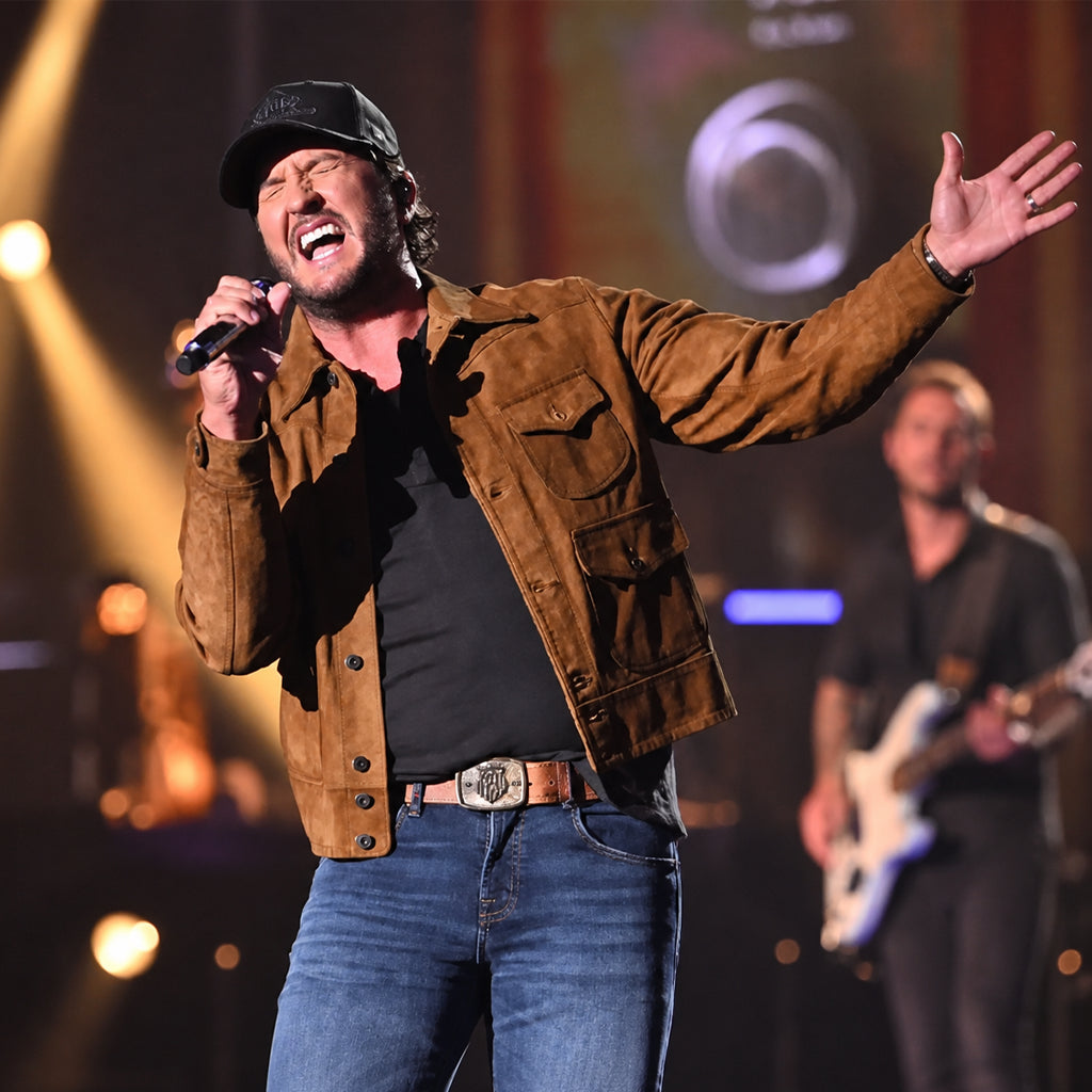 Taylor Swift Night Luke Bryan Suede Jacket