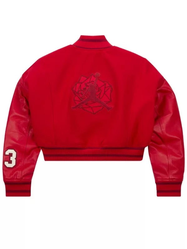 Teyana Red Cropped Jacket