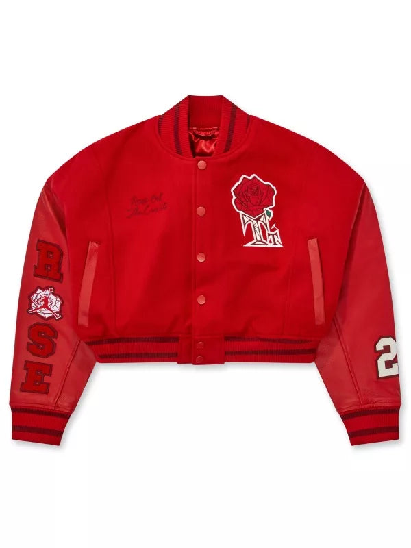Teyana Red Cropped Jacket