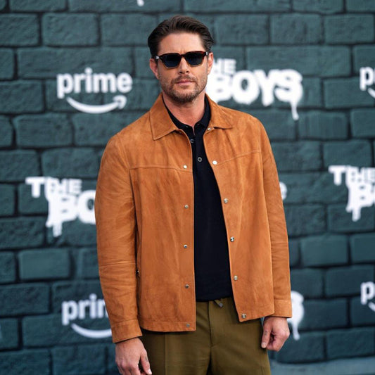 The Boys S05 Finale Premiere Jensen Ackles Suede Jacket
