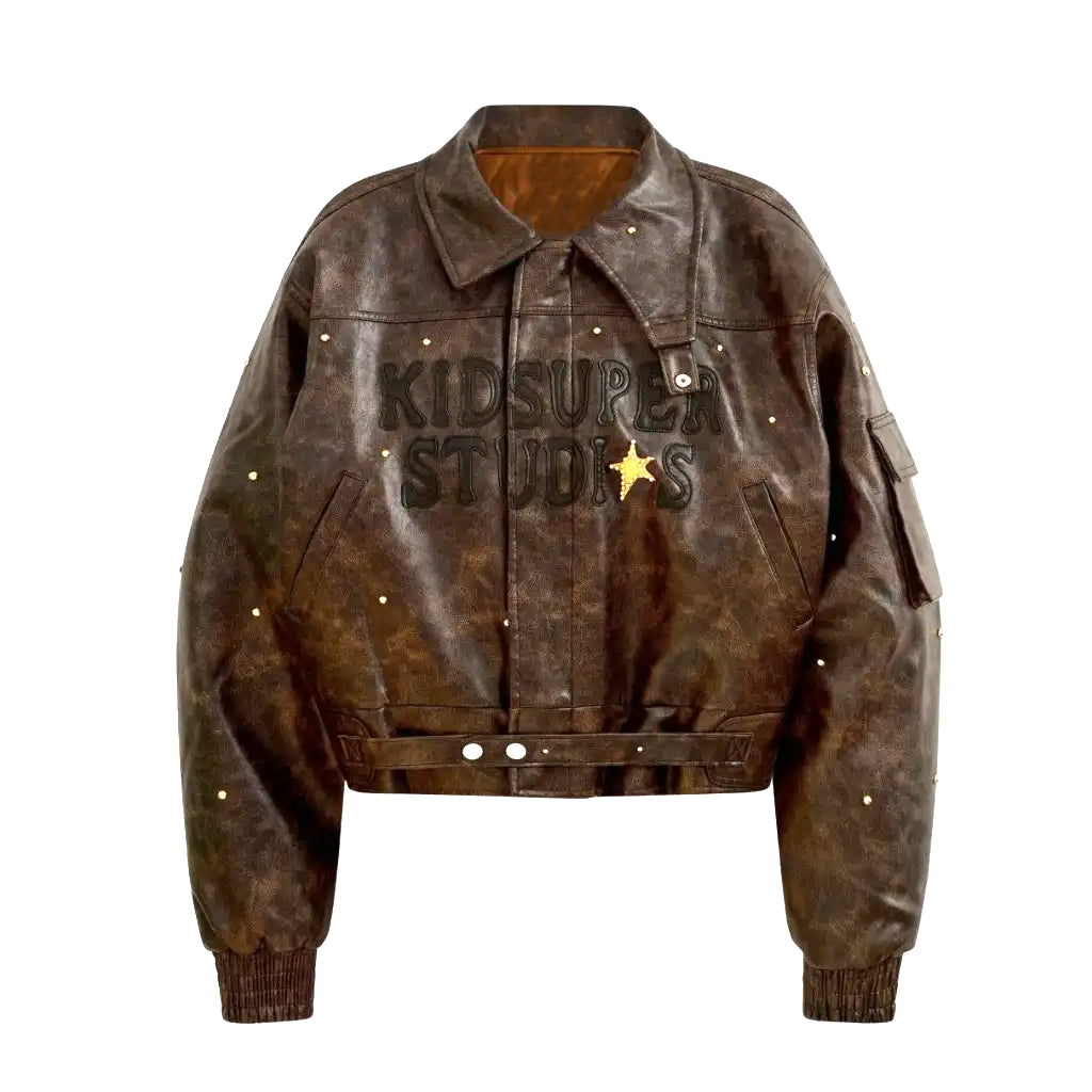 The Kid Who Jumped To The Moon Jungkook Leather Jacket