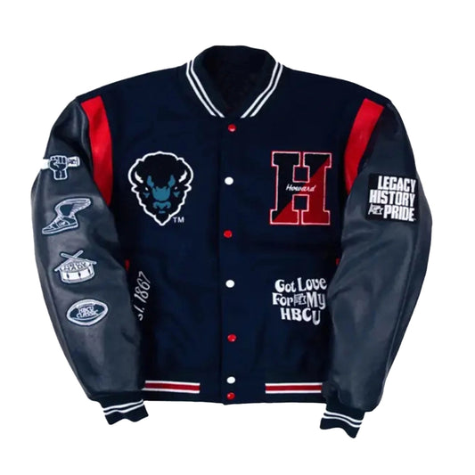 Howard University Motto Varsity Jacket
