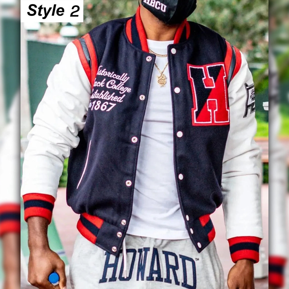 Howard University Motto Varsity Jacket