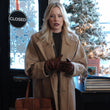 The Miniature Wife Elizabeth Banks Beige Coat