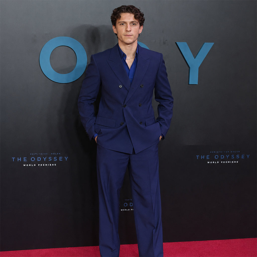 Premiere Mumbai The Odyssey Tom Holland Blue Suit