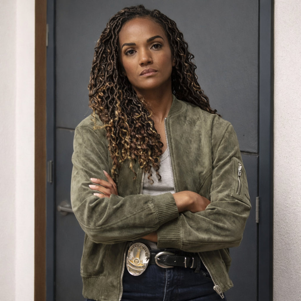 Mekia Cox The Rookie S08 Green Jacket