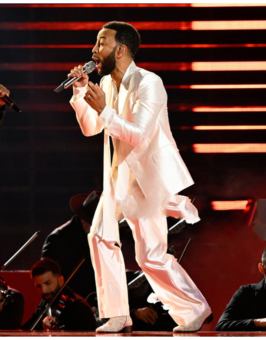 The Voice S25 John Legend White Suit