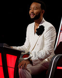 The Voice S25 White Pinstripe Suit