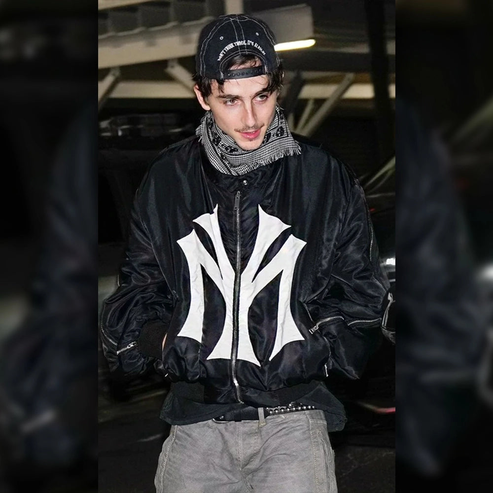 Timothée Chalamet Mowalola My City Black Jacket