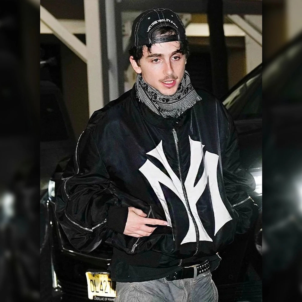 Timothée Chalamet Mowalola My City Black Jacket