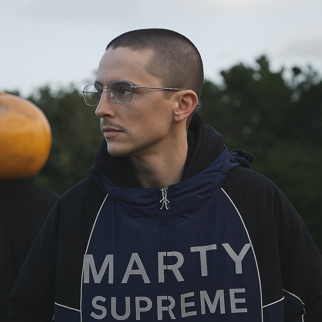 Timothee Chalamet Marty Supreme Blue Hoodie