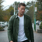 Justin Hartley Tracker S03 Green Jacket