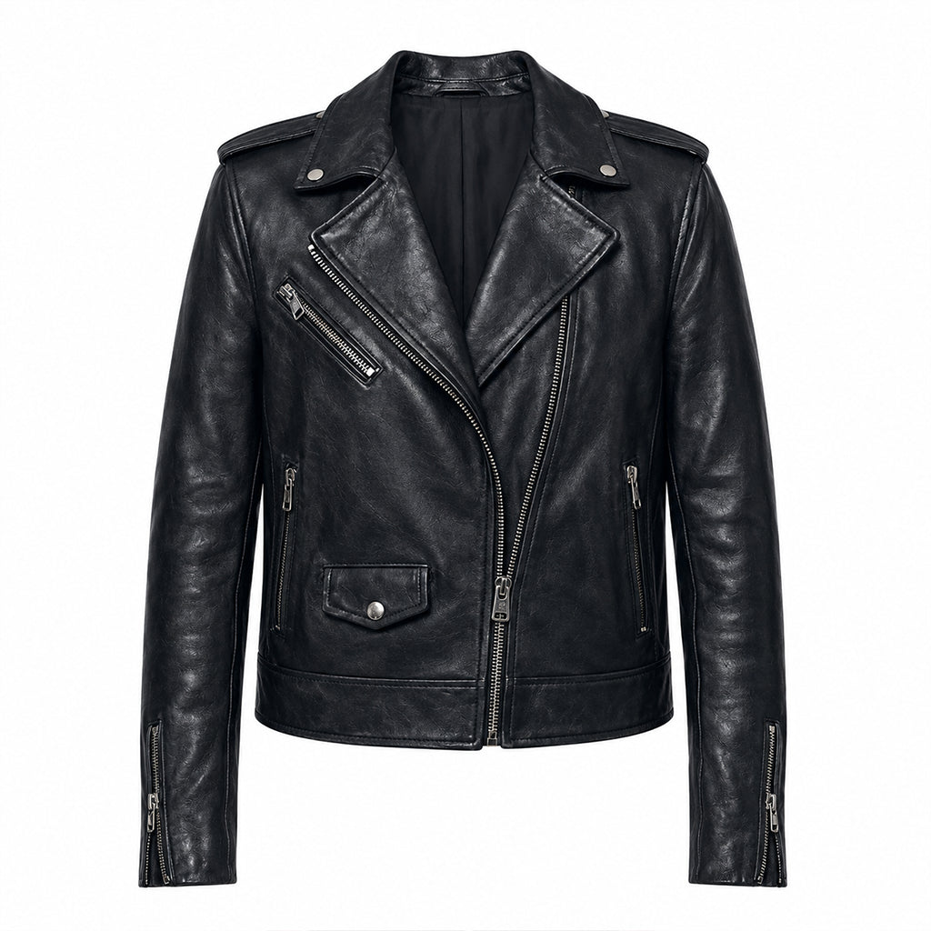 Trying S05 Karen Newman Leather Jacket