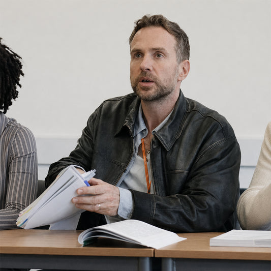 Trying S05 Rafe Spall Leather Jacket