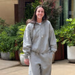 Catlin Clark Last Night Seattle Grey Hooded Jacket
