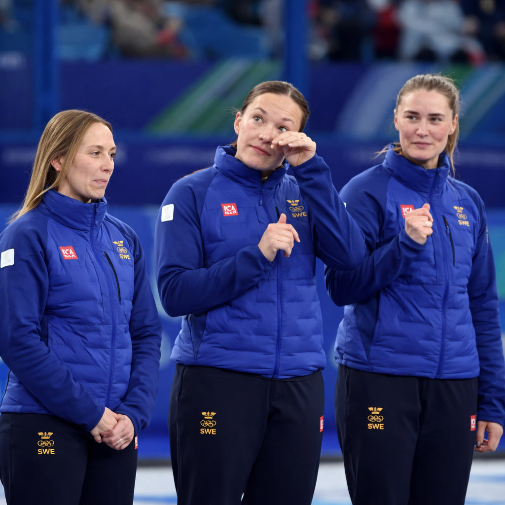 Curling Opening Ceremony 2026 Blue Jacket