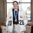 Hilary Knight Opening Ceremony 2026 White Jacket