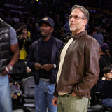 Los Angeles Lakers Max kellerman Brown Jacket