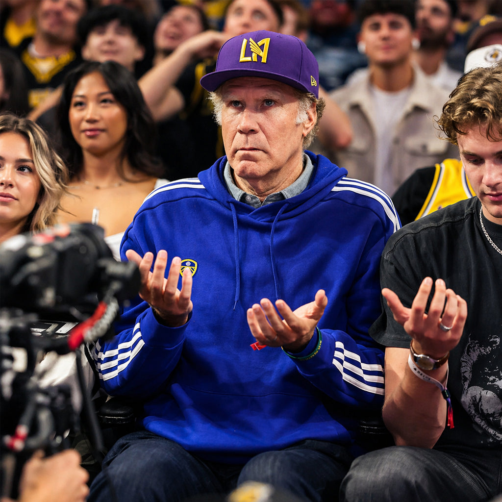 Los Angeles Lakers Match Will Ferrell Blue Hoodie